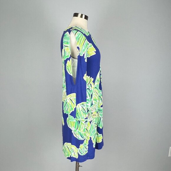Lilly Pulitzer Womens Ophelia Swing Dress Iris Blue Latitude Adjustment size S - Picture 7 of 16